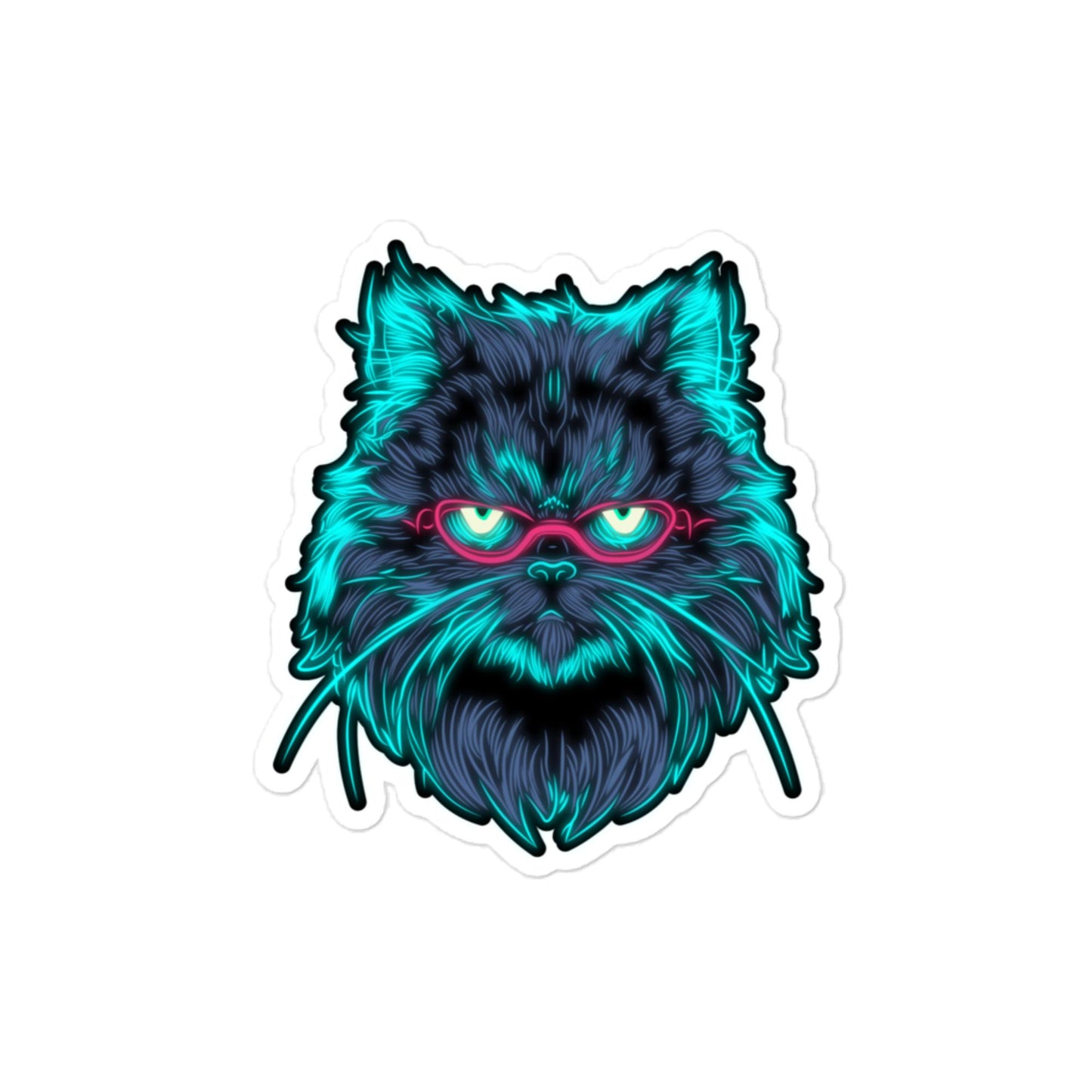 "Neon Persian" - Sticker