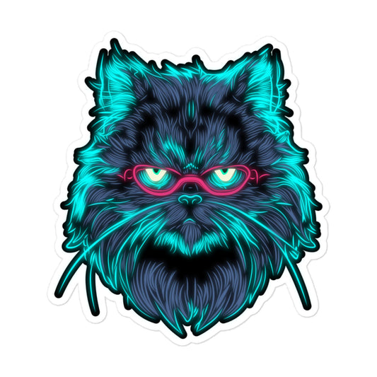 "Neon Persian" - Sticker