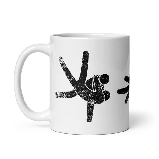 BJJ Takedowns - White Mug