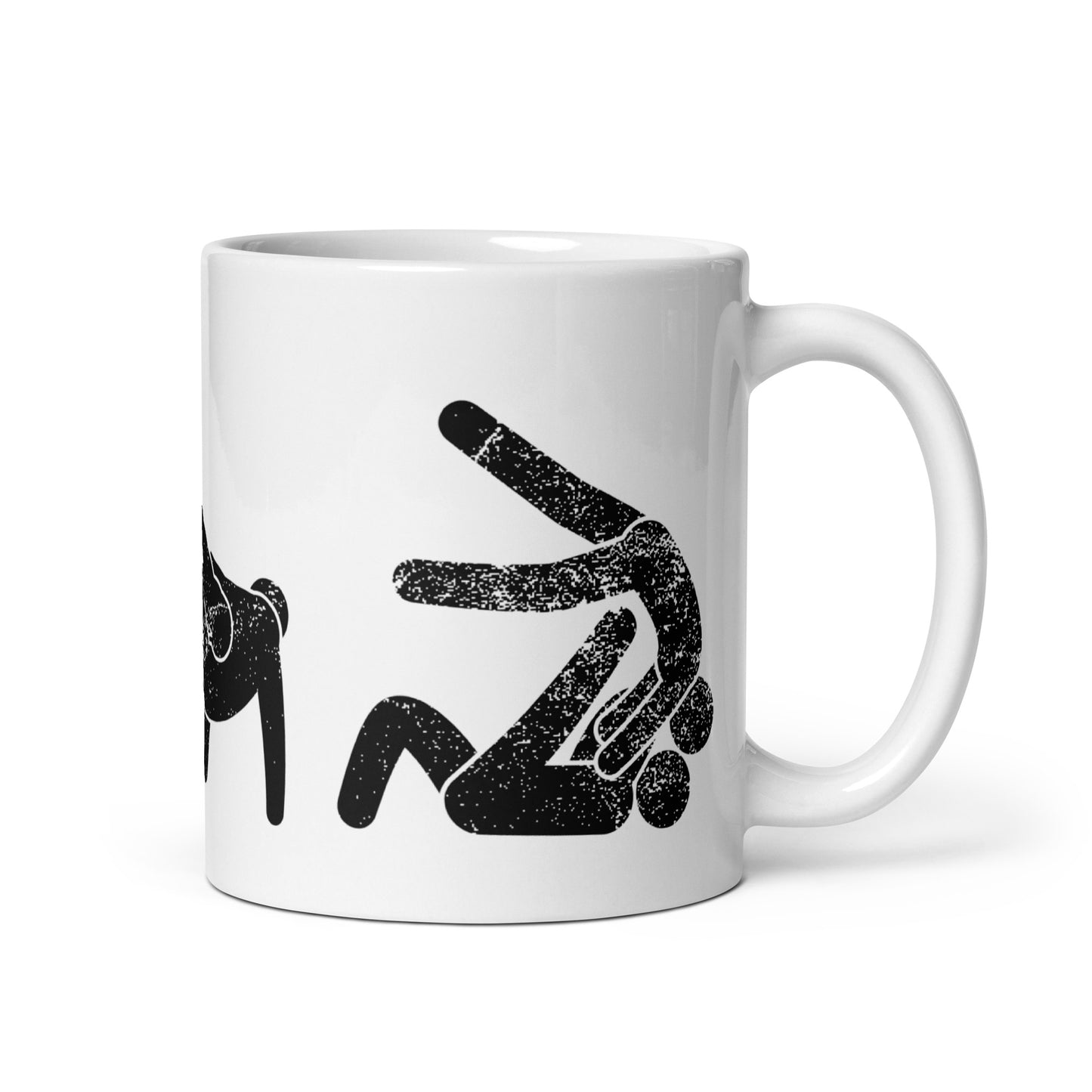 BJJ Takedowns - White Mug